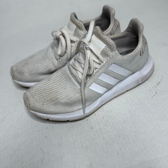 Adidas Swift Run Womens Sneakers White Knit Size 9 - Picture 1 of 7